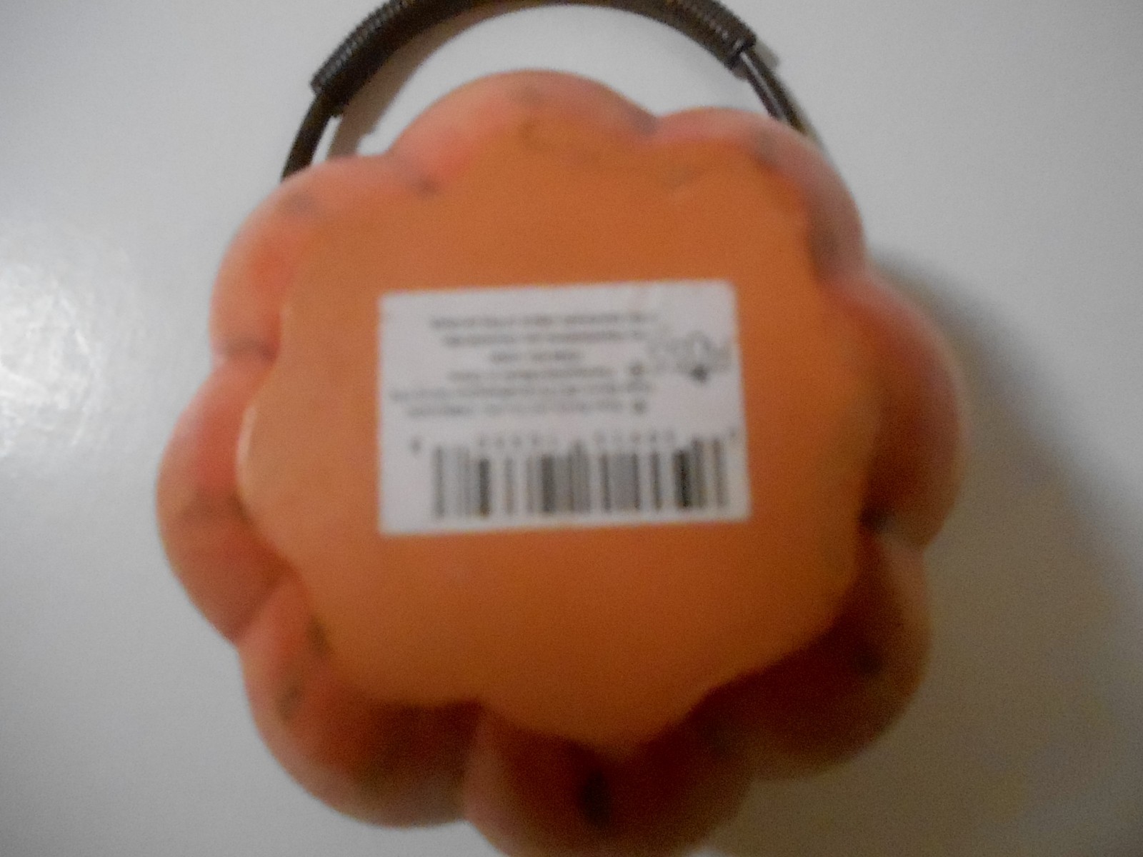 Russ Berrie Autumn Fall Halloween Decor PUMPKIN Miniature Basket #10330