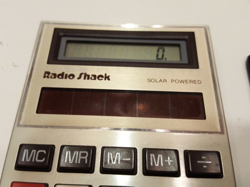 Radio Shack EC-440 Solar Power Deluxe Calculator Vintage WORKS!
