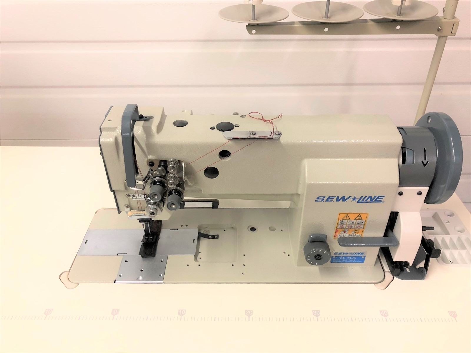 SEWLINE SL-4420 NEW 2-NEEDLE WALKING FT 3/8 110V SERVO INDUSTRIAL SEWING MACHINE
