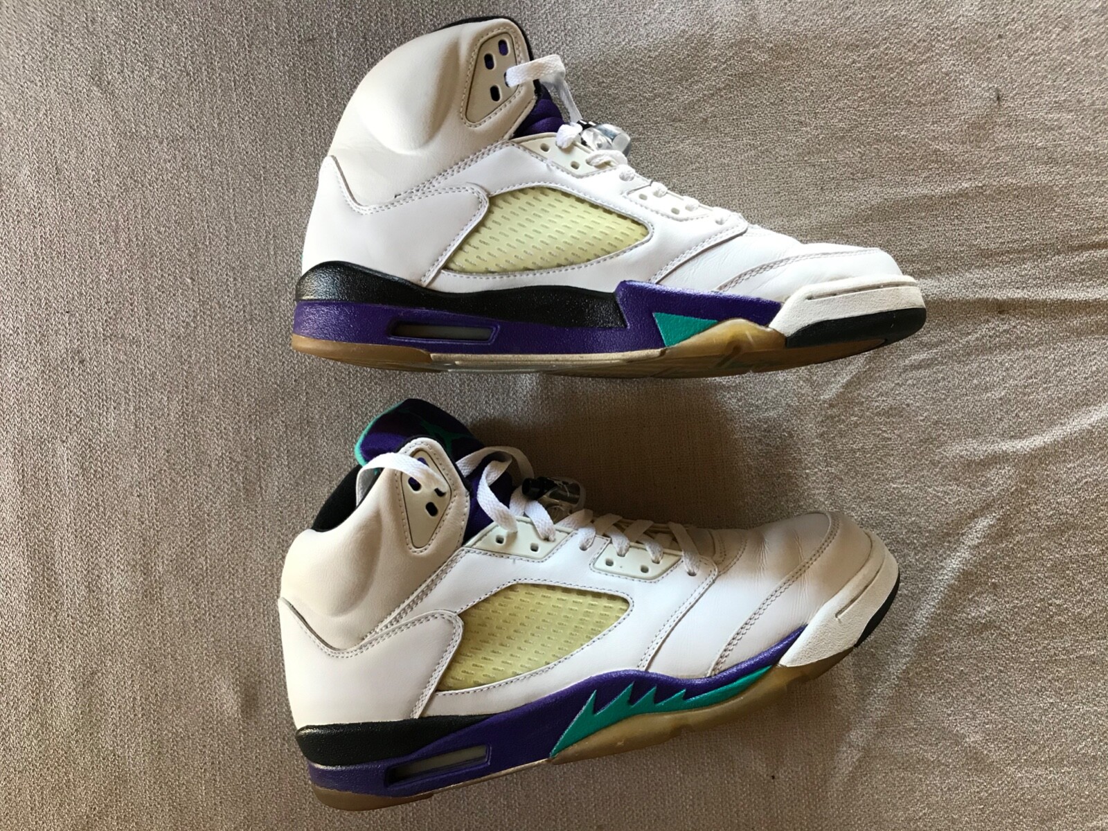 NIKE AIR JORDAN 5 RETRO LS EMERALD GREEN GRAPE ICE 314259