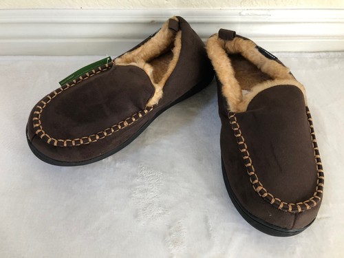 VONMAY Men's Moccasin Slippers Fuzzy Fluffy Fur Memory Foam  Shoes US SIZE 9