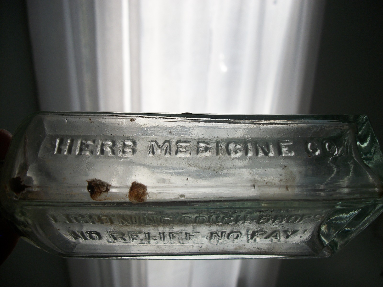 LIGHTNING COUGH DROPS NO RELIEF NO PAY! HERB MEDICINE CO SPRINGFIELD OH MEDICINE