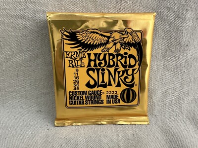 Ernie Ball 2222 Nickel Hybrid Slinky Electric Guitar Strings Single Pack (9-46)