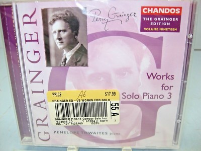 Grainger V-19 WORKS FOR SOLO PIANO 3, Penelope Thwaites-piano, Chandos NEW