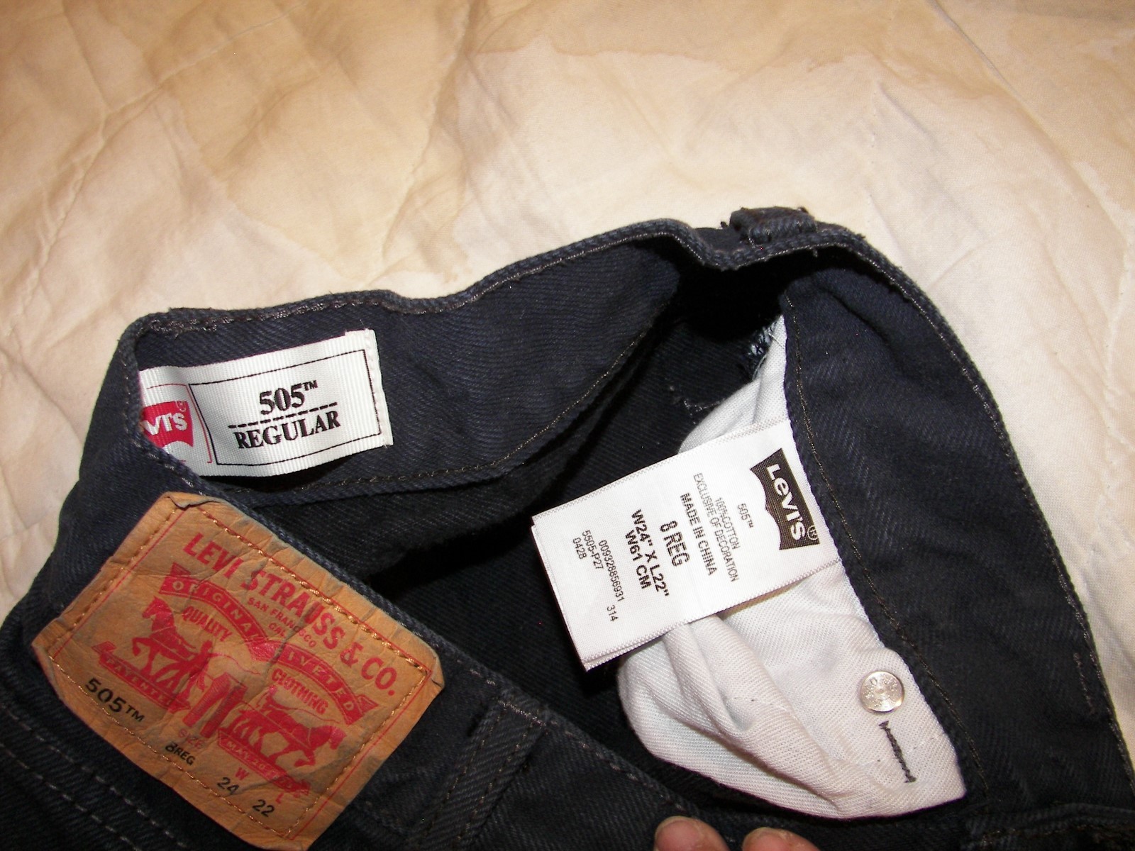 Boys Levi's 505 Jeans - 8 Reg (24 x 22)