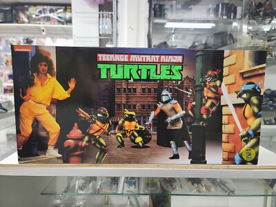 2016 SDCC TMNT 7'' ARCADE TURTLES 4-PACK Leo Mikey Donatello Raphael NECA New