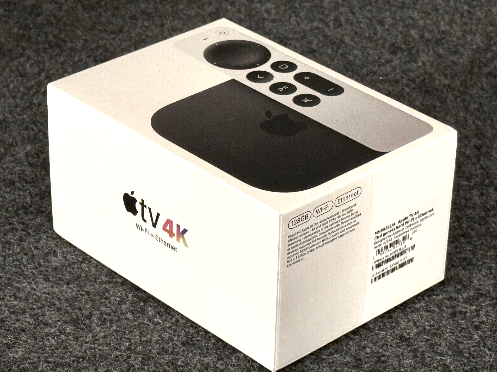 Apple TV 4K 3rd Generation 128 GB WIFI + ETHERNET BOX Only