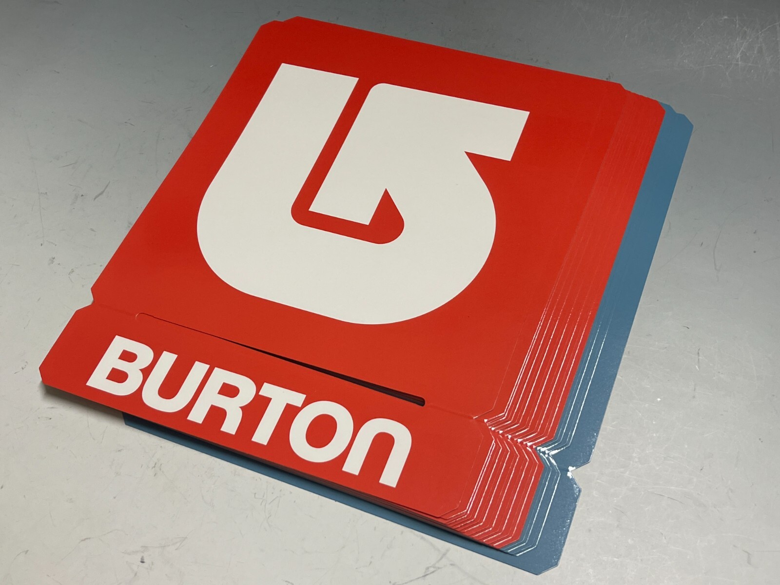 Burton　バートン　アクリル看板　非売品 Burton Snowboards Dealer Store Display Paper Sign Acrylic