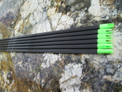 Half DOZ  CARBON STORM  400   50/65 Carbon Arrow Shafts w/inserts. CSH