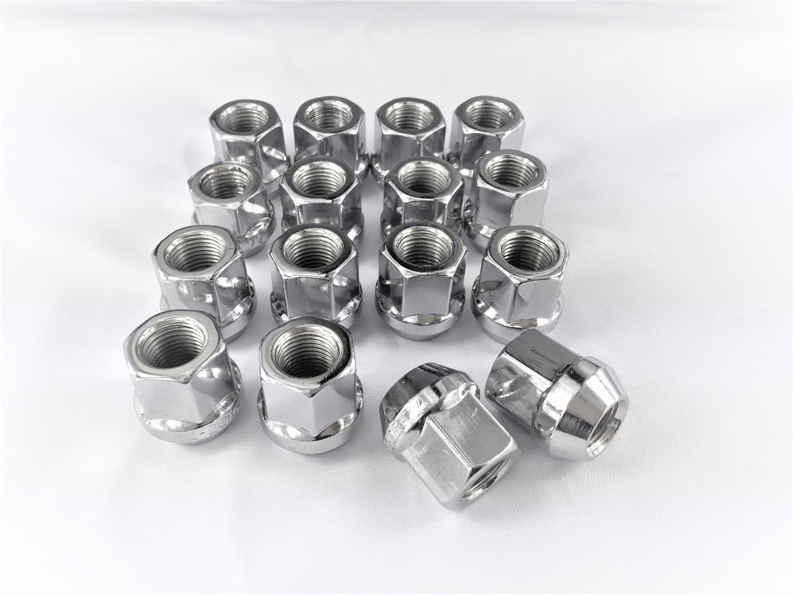 10X 7/16 Acorn Bulge Open End Lug Nuts , NEXT BUSINESS DAY EXPRESS