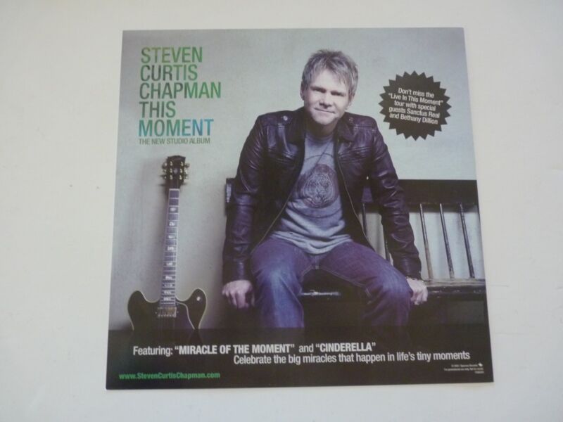 Steven Curtis Chapman This Moment Promo Lp Record Photo Flat 12x12 Poster
