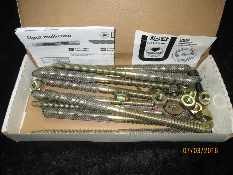 Upat Umv Multicone Gewindestahl VerbunddÃ¼Bel Umv 80 M12/100 - 9 StÃ¼Ck - Neu!