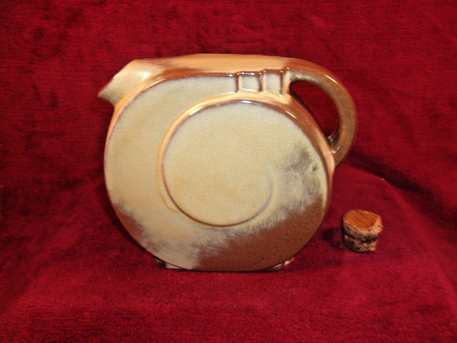 Vintage Frankoma  Pottery  #88 1.5 Qt. Jug In desert Gold Glaze 7