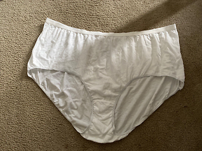 Comfort Choice Women's Plus Size 16 Stretch White Cotton Brief 5