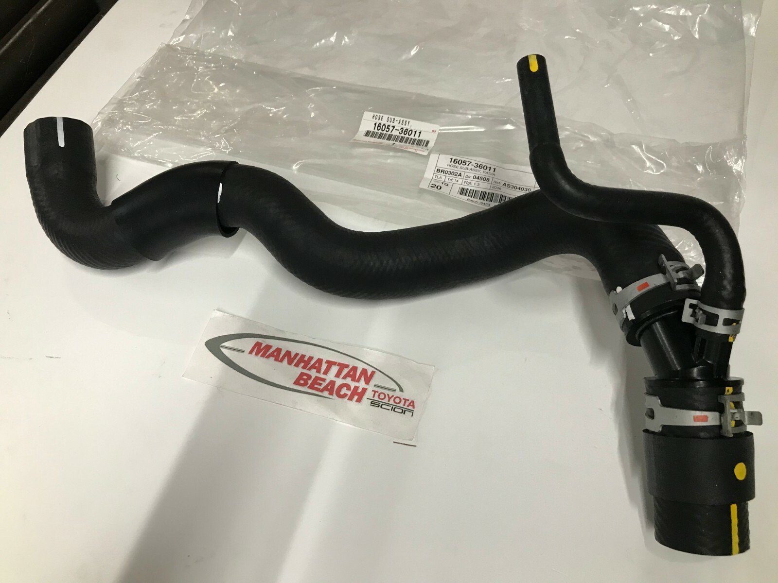 09-12 TOYOTA RAV4 2.5L JPP UPPER RADIATOR HOSE 16057-36011 09-12 TOYOTA RAV4 2.5L JPP UPPER RADIATOR HOSE 16057-36011