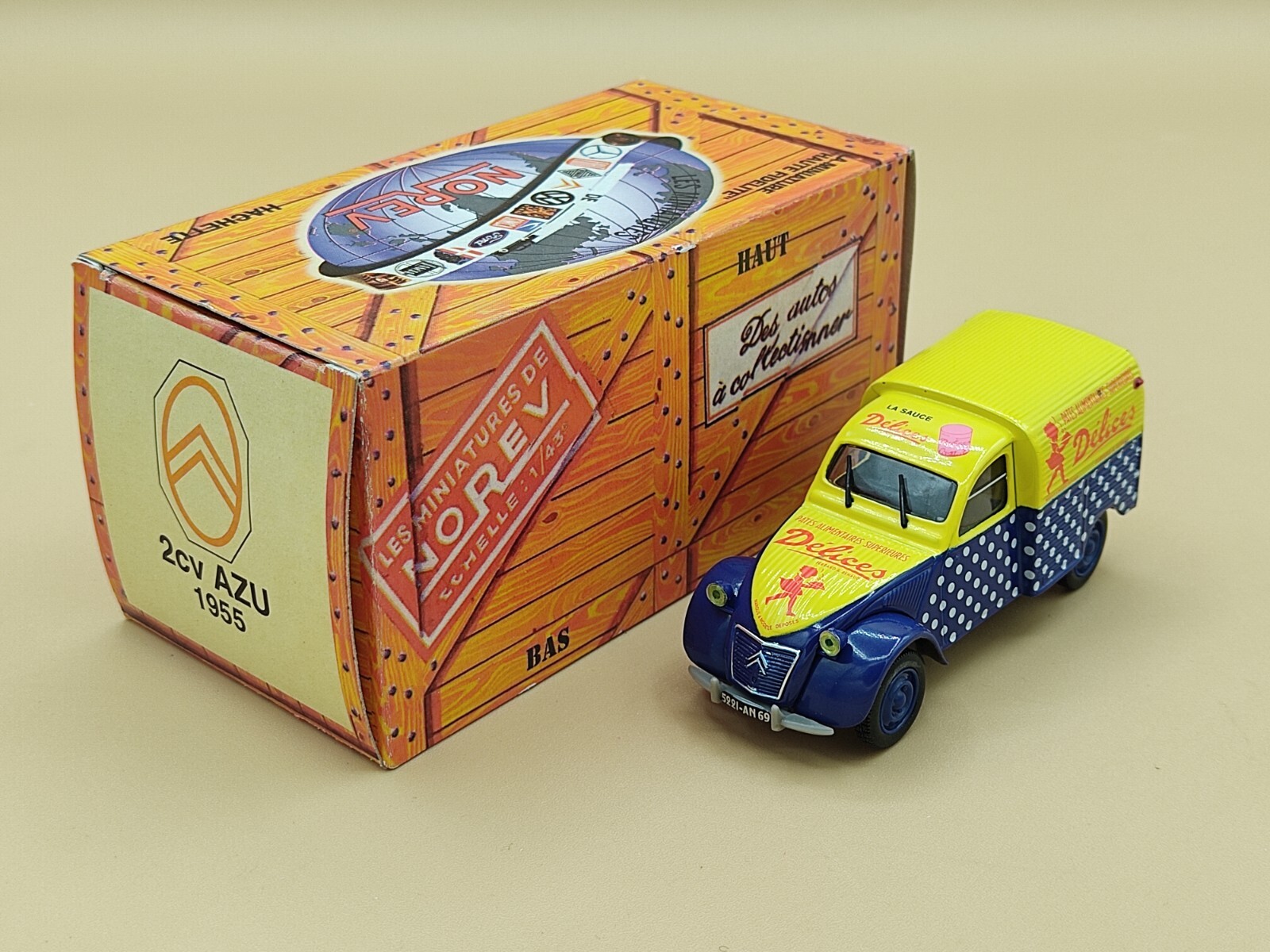 CITROËN 2CV AZU 1955 ミニカー NOREV CITROEN 2CV CAMIONNETTE AZU 1955 SCALE 1/43 NOREV | eBay