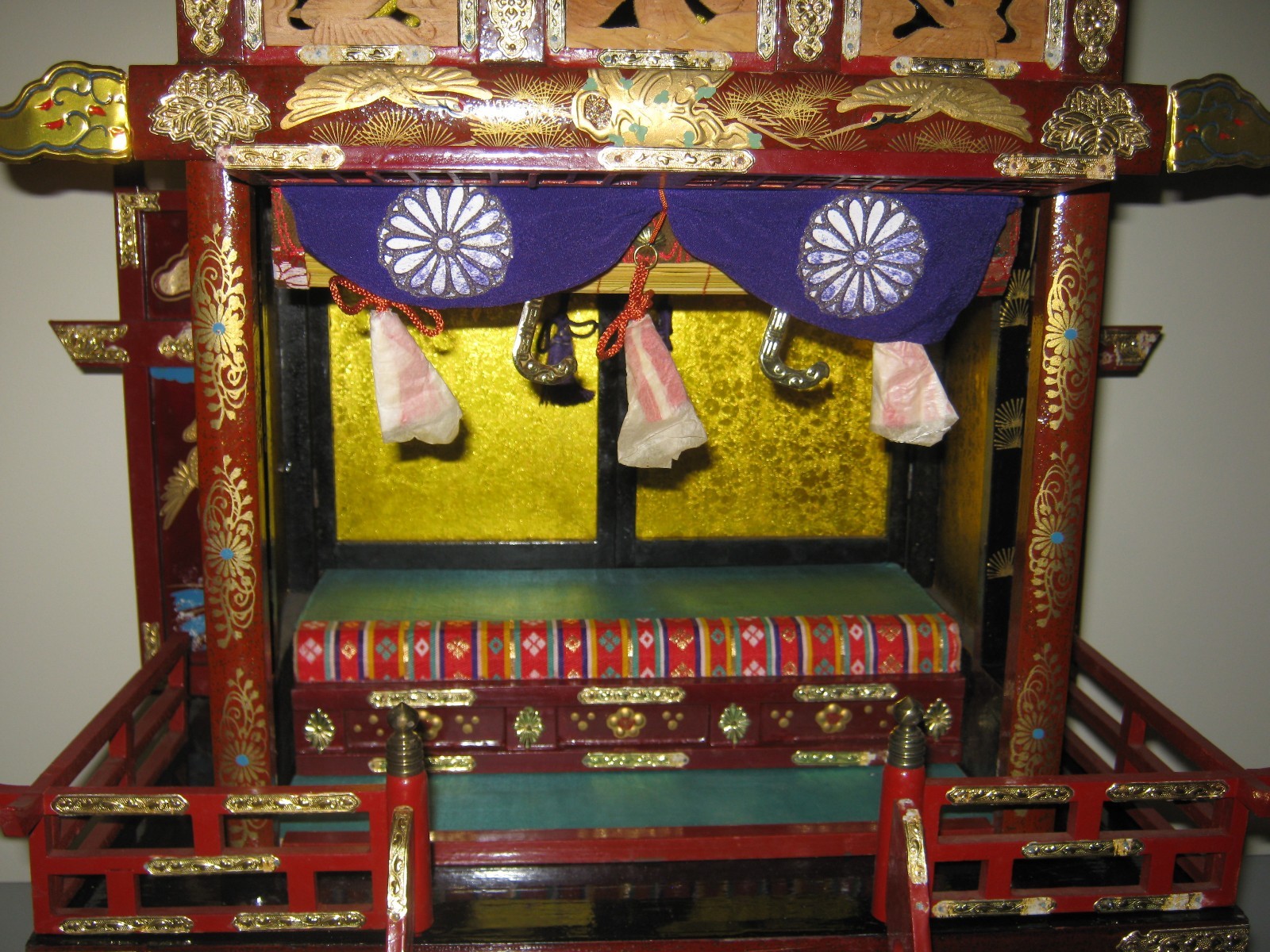 MEIJI Japanese Vintage Hina Goten Castle Miniature Doll House w/Original Crate