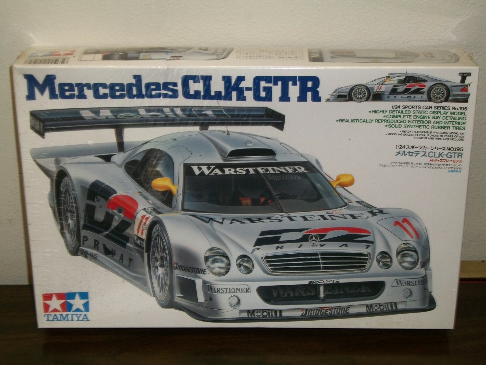 タミヤ　CLKＧＴＲ タミヤ 1/24 スポーツカーシリーズ メルセデスCLK-GTR チームCLK