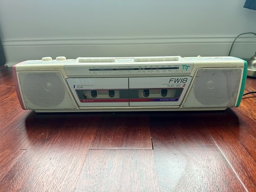 Vintage Panasonic RX-FW18 Boombox AM/FM Duel Cassette Player Vintage Panasonic RX-FW18 Boombox AM/FM Duel Cassette Player