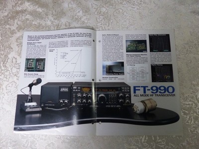 YAESU FT-990 TRANSCEIVER ADVERTISING FLYER 1991 ORIGINAL