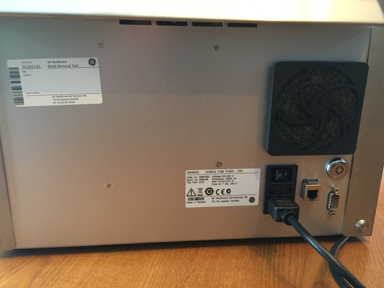 GE Sterile Tube Fuser Dry