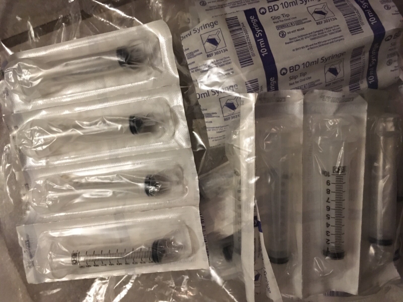 BD Syringe 10ml Slip Tip NEW/SEALED (28pcs)