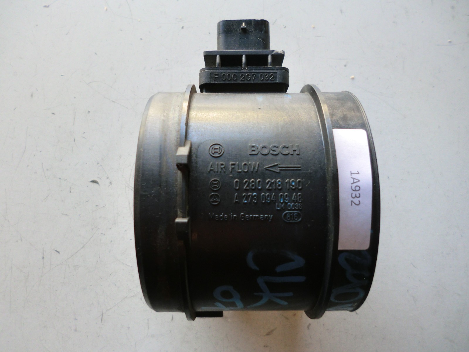 Bosch エアマス　2730940948 OE; A2730940948 Air Mass Flow Sensor For Benz M272 M273