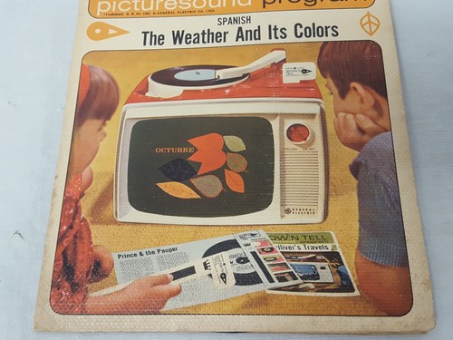 Vintage General Electric Spanish ShowNTell Picturesound Program Weather 1965