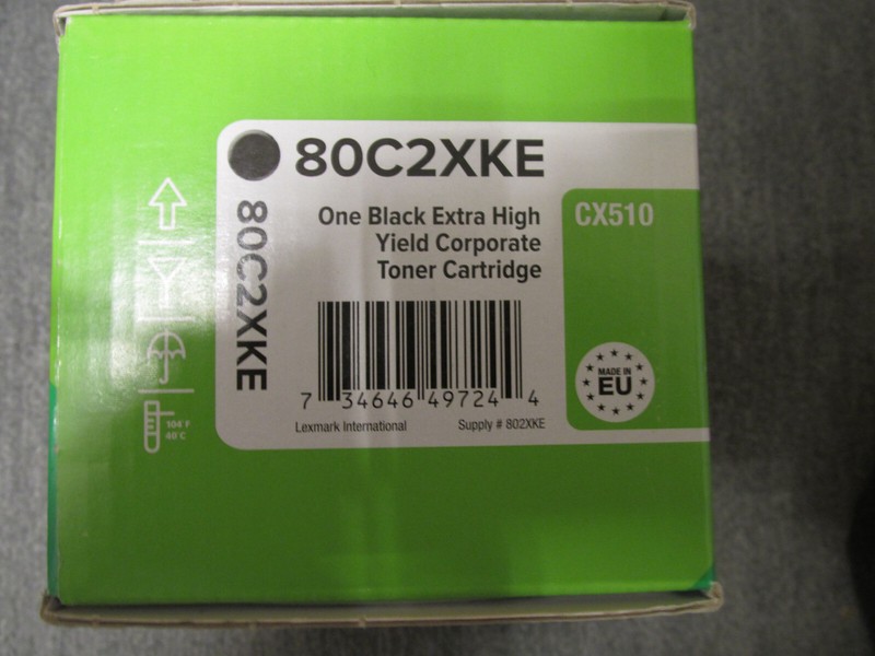 Lexmark Toner  80c2xke Schwarz  / Cx510 Cx410 Original