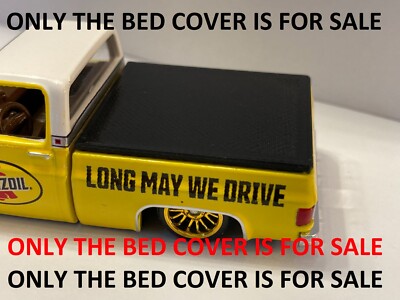 CUSTOM 1:64 BED COVER / TONNEAU COVER FOR M2 MACHINES CHEVY C-10 SQUARE BODY