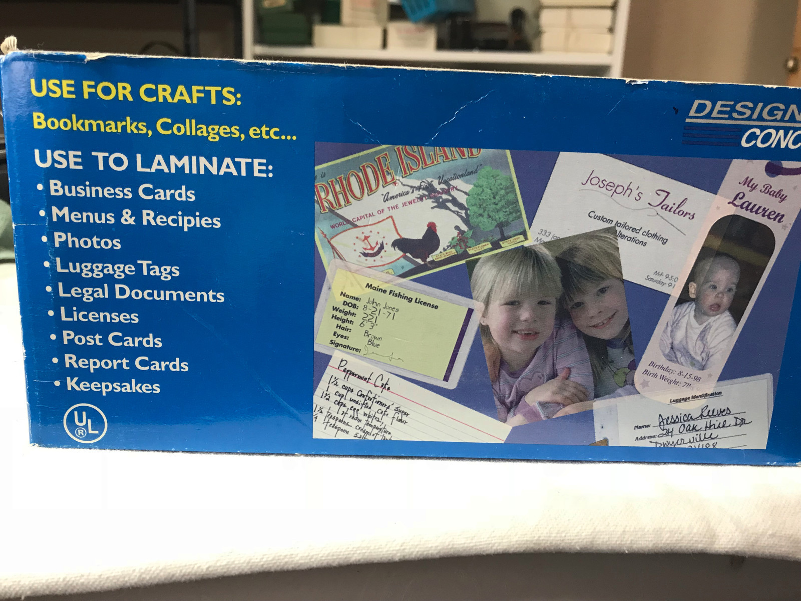 DESIGN CONCEPTS LAMINATORMODEL DC-4H  WITH INSTRUCTIONS AND SUPPLIES