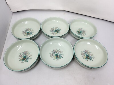 6 Noritake 8223 W80 Paradise Round 5'' Fruit/Dessert Bowls