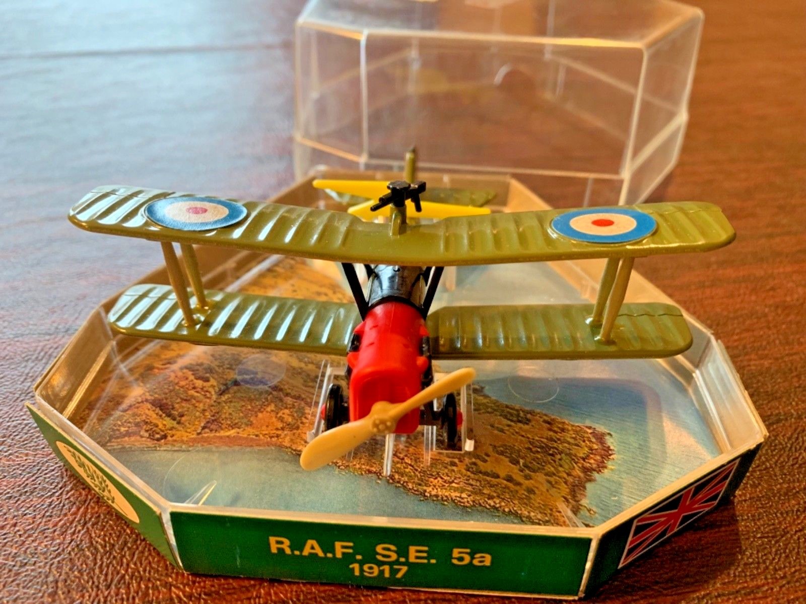 Diecast Plane EDISON AIR LINE H.F. R.A.F. S.E. 5a, 1917,  WW 1 Fighter Plane