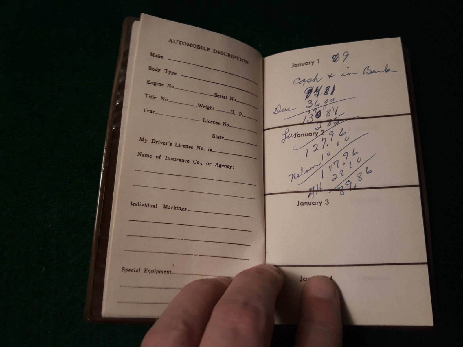 Vintage ED'S FOOD MART Advertising Pocket Diary NEAT