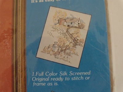 Bucilla Sultana Gallery of Stitches Stitchery Kit Farm With Fence Quick & Easy