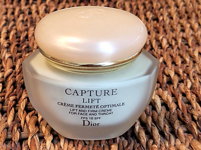 CHRISTIAN DIOR Capture Lift lift and firm face cream glass jar VINTAGE  (m3
