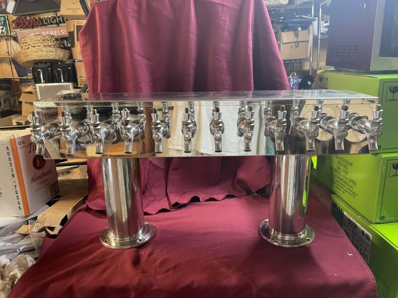 12 tap Draft Beer Tower Stainless