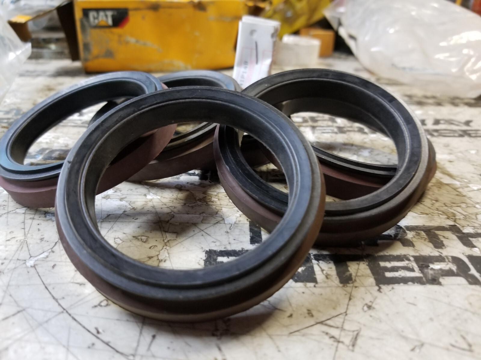 LOT OF 6 PC - CATERPILLAR 8E-9648 SEAL 8E9648 - Picture 3 of 4