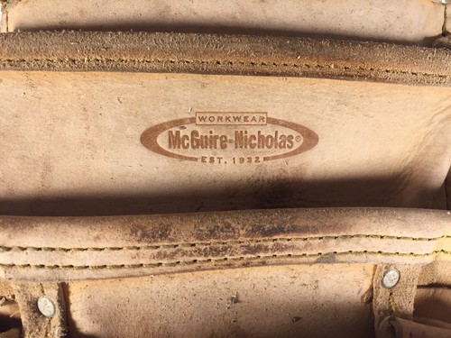 Vintage McGuire Nicholas Leather Tool Belt Pouch