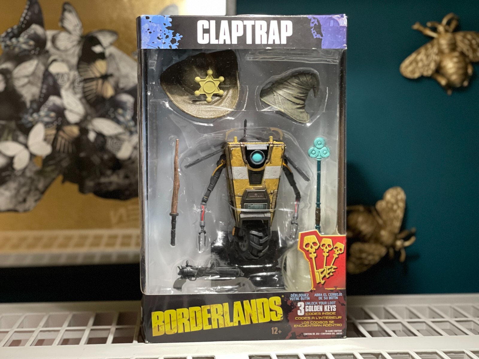 McFarlane Borderlands CLAPTRAP Figure Golden Keys Edition