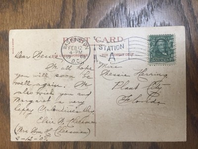 VINTAGE Postcard - St. Valentine's Greeting (302MT)