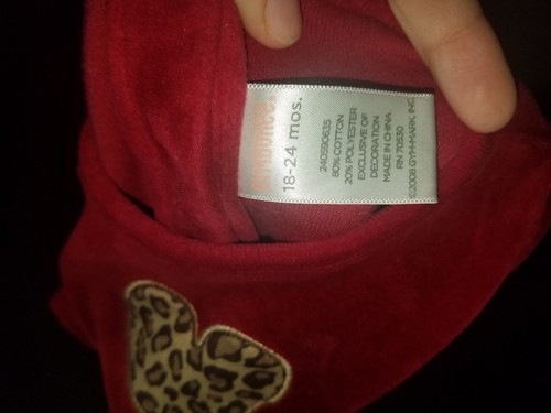 Carter's Baby Girl Red Swade Jumpsuit Sz 18-24  Months