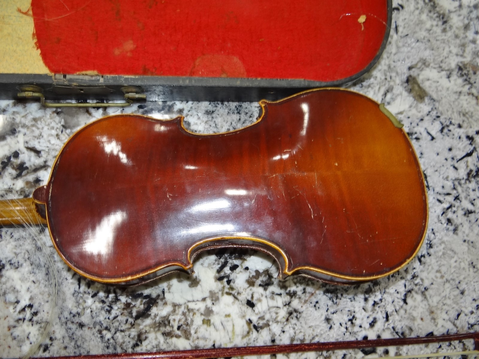 Copy Antonius Stradivarius German Violin Czechoslovakia Bow Parts Restore Repair