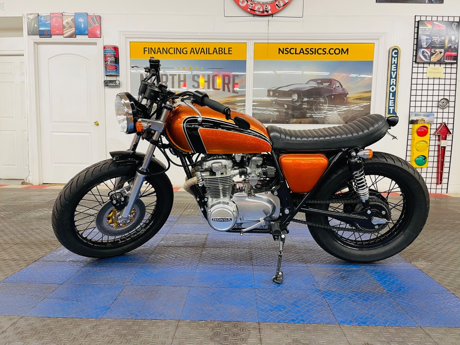 Orange Honda CB550 with 1,234 Miles available now!