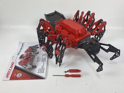 Meccano Erector MeccaSpider STEM toy Interactive Spider Robot Build Kit