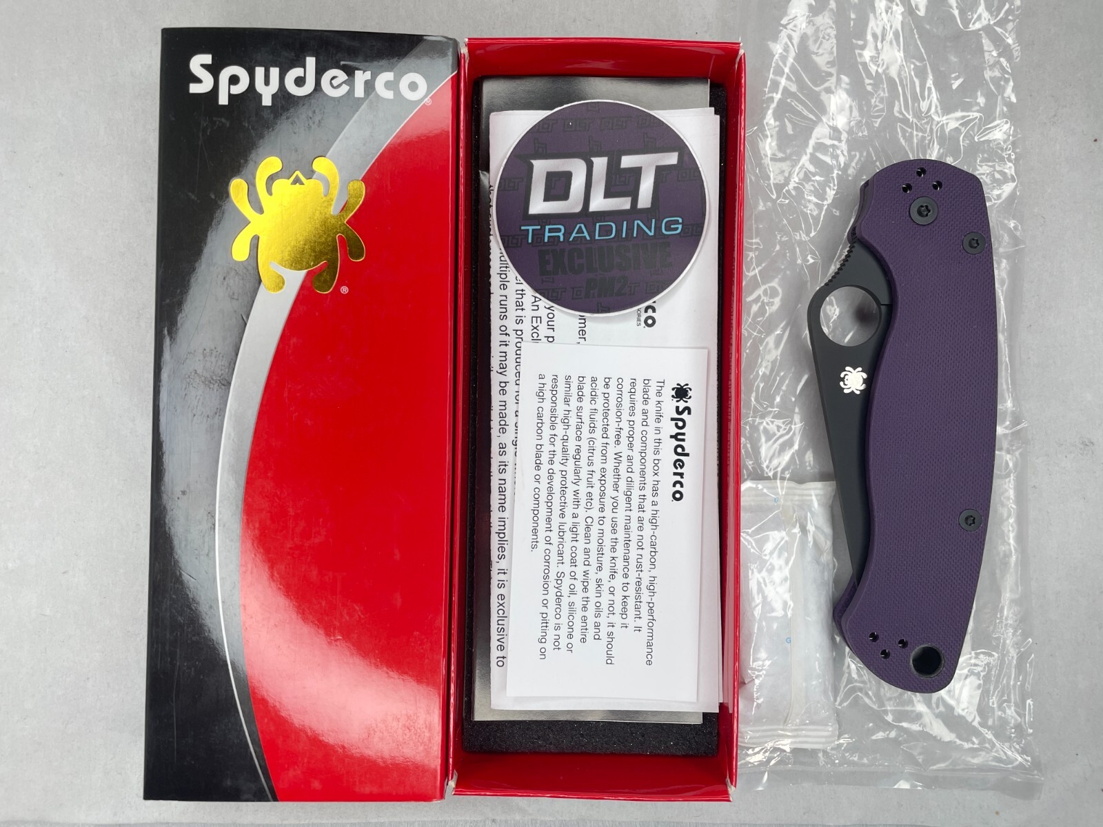 2点セット 2】 mk 様 ♡ponnpia♡ Spyderco Paramilitary 2 Purple G10