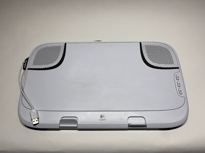 Logitech N550 Speaker Lap Desk White Fully Tested And Working - Great condition