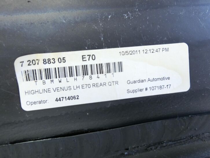 BMW X5 40d E70 10-13  Feste Seitenscheibe Scheibe Links Hinten Highline Venus Orig. getönt  - Bild 4