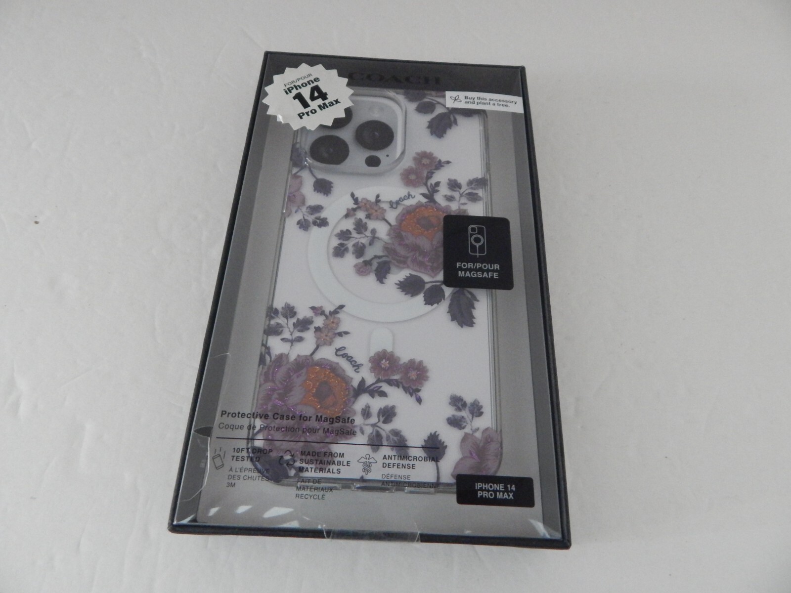 Coach Protective Case for iPhone 14 Pro Max Clear/Floral