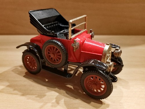 Vintage Ziss Euro-Modell 1909 Opel Torpedo 43 Diecast Toy Car w/ Case Germany #8